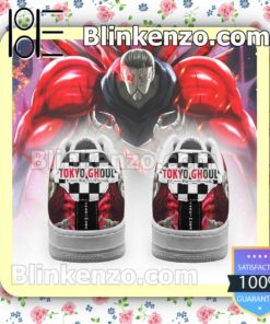 Tokyo Ghoul Yoshimura Checkerboard Anime Nike Air Force Sneakers b
