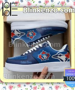 Toronto Blue Jays Mascot Logo MLB Baseball Nike Air Force Sneakers