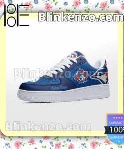 Toronto Blue Jays Mascot Logo MLB Baseball Nike Air Force Sneakers a