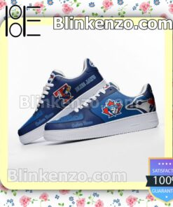Toronto Blue Jays Mascot Logo MLB Baseball Nike Air Force Sneakers b