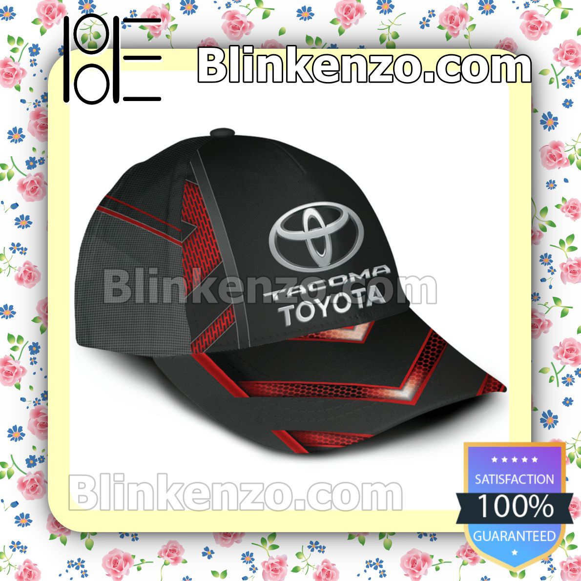 Free Ship Toyota Tacoma Black And Red Baseball Caps Gift For Boyfriend