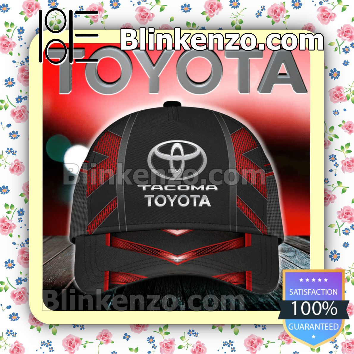 Best Gift Toyota Tacoma Black And Red Baseball Caps Gift For Boyfriend