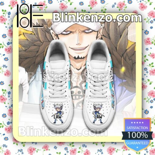 Trafalgar D. Water Law One Piece Anime Nike Air Force Sneakers a