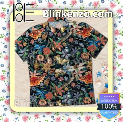Tropical Bug Butterfly Flower Summer Beach Shirt