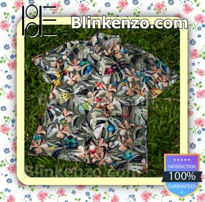 Tropical Bugs Flower Summer Beach Shirt