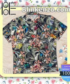 Tropical Bugs Flower Summer Beach Shirt a