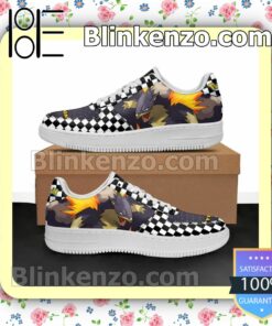 Typhlosion Checkerboard Pokemon Nike Air Force Sneakers