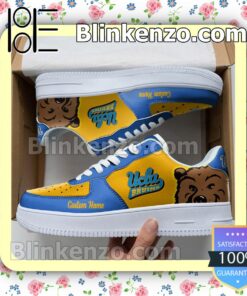 UCLA Bruins Mascot Logo NCAA Nike Air Force Sneakers