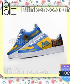 UCLA Bruins Mascot Logo NCAA Nike Air Force Sneakers b