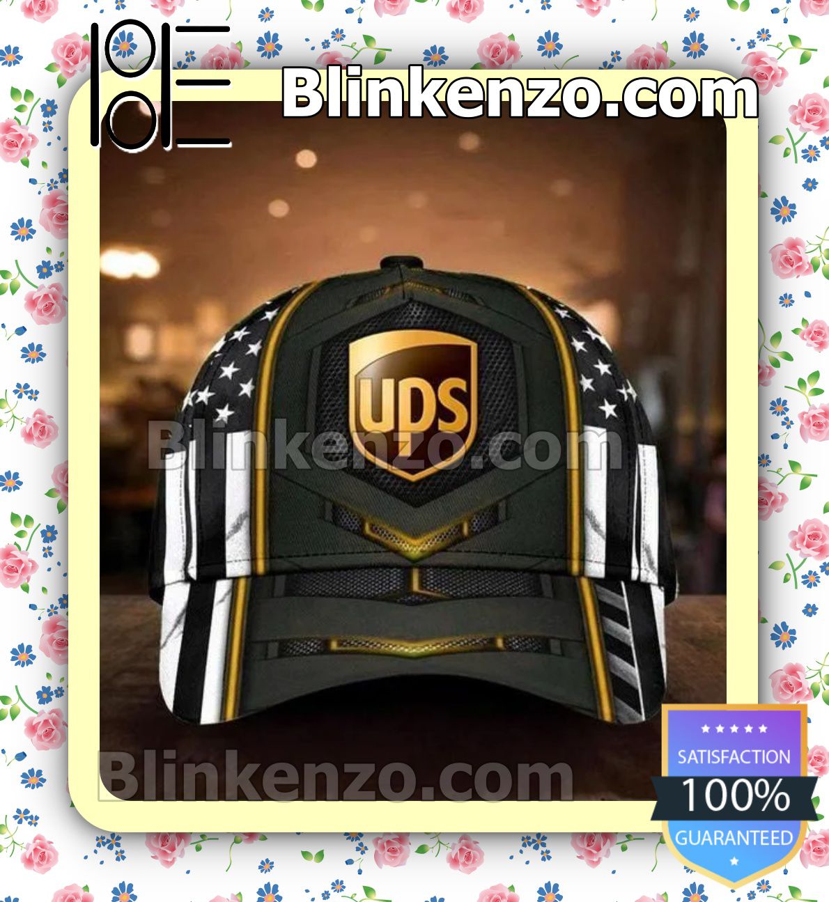 Excellent UPS Black And White American Flag Baseball Caps Gift For Boyfriend