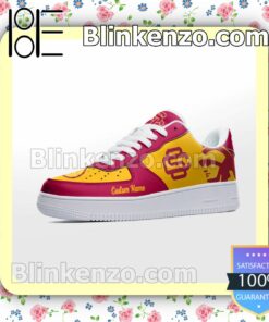 USC Trojans Mascot Logo NCAA Nike Air Force Sneakers a