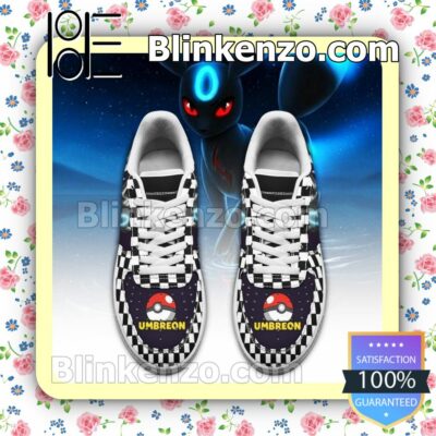 Umbreon Checkerboard Pokemon Nike Air Force Sneakers a