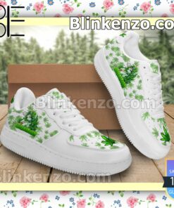 Unicorn Green Cannabis Weed Mens Air Force Sneakers