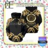 Versace Home Golden Medusa Baroque Black Custom Womens Hoodie