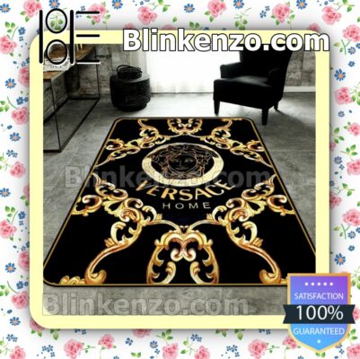 Versace Home Logo Baroque Black Carpet Runners
