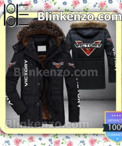 Victory Motorcycles Usa Men Puffer Jacket