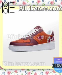 Virginia Tech Hokies Mascot Logo NCAA Nike Air Force Sneakers a