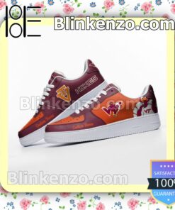 Virginia Tech Hokies Mascot Logo NCAA Nike Air Force Sneakers b