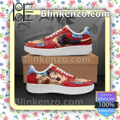 Wano Arc Luffy One Piece Anime Nike Air Force Sneakers