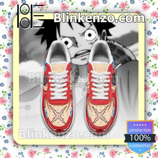 Wano Arc Luffy One Piece Anime Nike Air Force Sneakers a