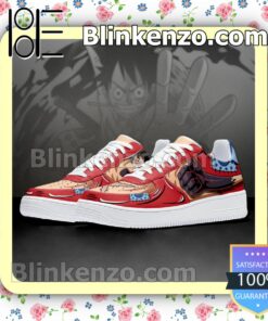 Wano Arc Luffy One Piece Anime Nike Air Force Sneakers b