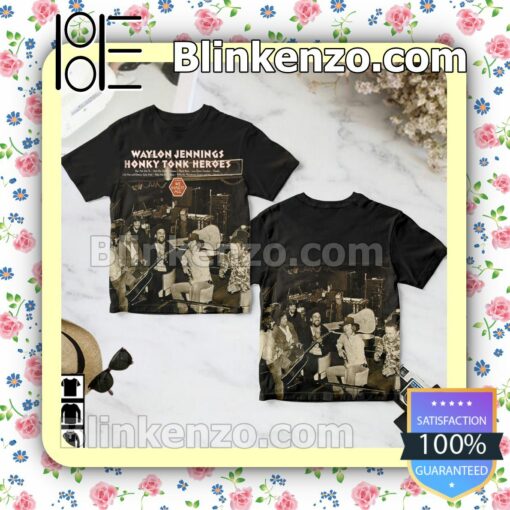 Waylon Jennings Honky Tonk Heroes Album Cover Custom Shirt