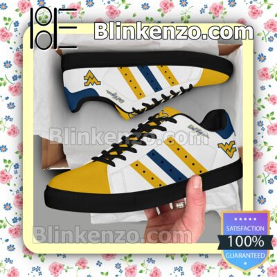 West Virginia Mountaineers Logo Print Low Top Shoes