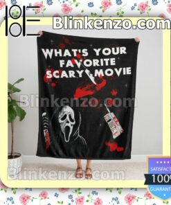 What's Your Favorite Scary Movie Soft Cozy Blanket