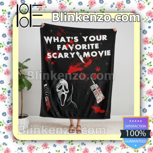 What's Your Favorite Scary Movie Soft Cozy Blanket