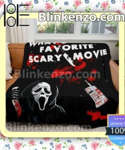 What's Your Favorite Scary Movie Soft Cozy Blanket b