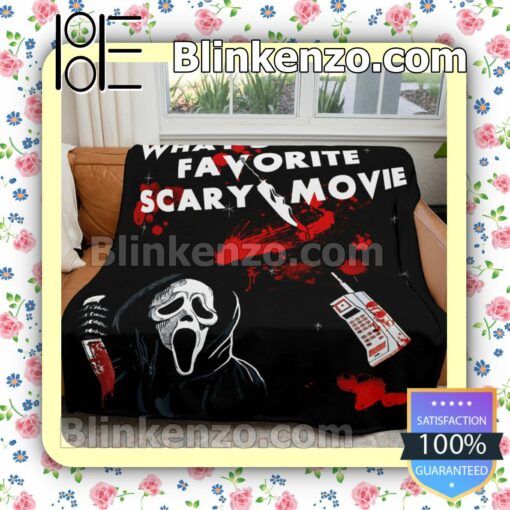 What's Your Favorite Scary Movie Soft Cozy Blanket b