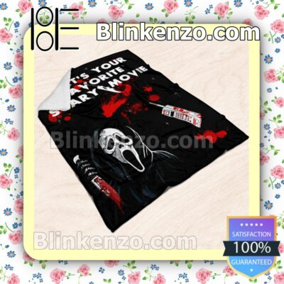 What's Your Favorite Scary Movie Soft Cozy Blanket c
