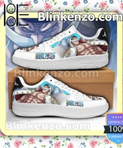 White Beard One Piece Anime Nike Air Force Sneakers