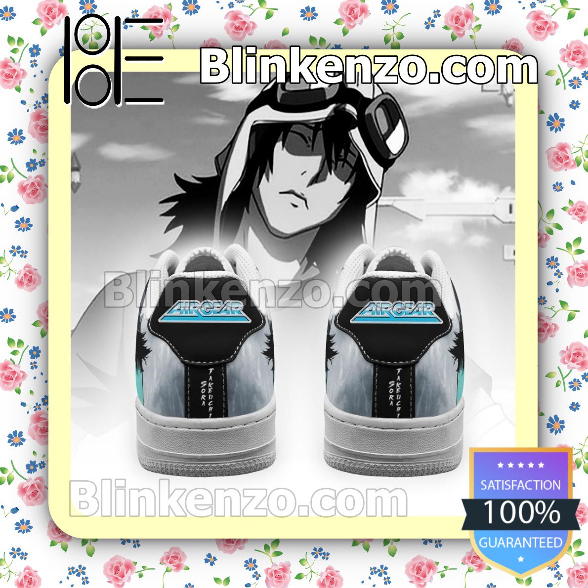 Discount Wind King Sora Takeuchi Air Gear Anime Nike Air Force Sneakers