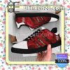 Wisconsin Badgers Logo Print Low Top Shoes