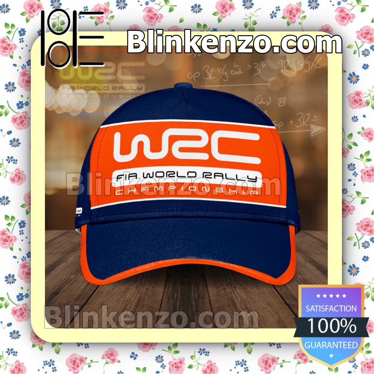 Top Rated Wrc Fia World Rally Championship Orange And Blue Baseball Caps Gift For Boyfriend