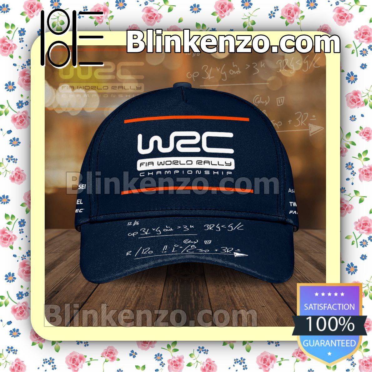 Very Good Quality Wrc Fia World Rally Championship Physics Formulas Navy Baseball Caps Gift For Boyfriend