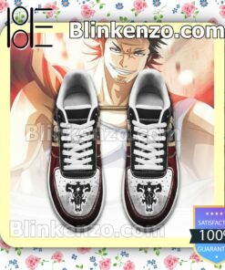 Yami Sukehiro Black Bull Knight Black Clover Anime Nike Air Force Sneakers a