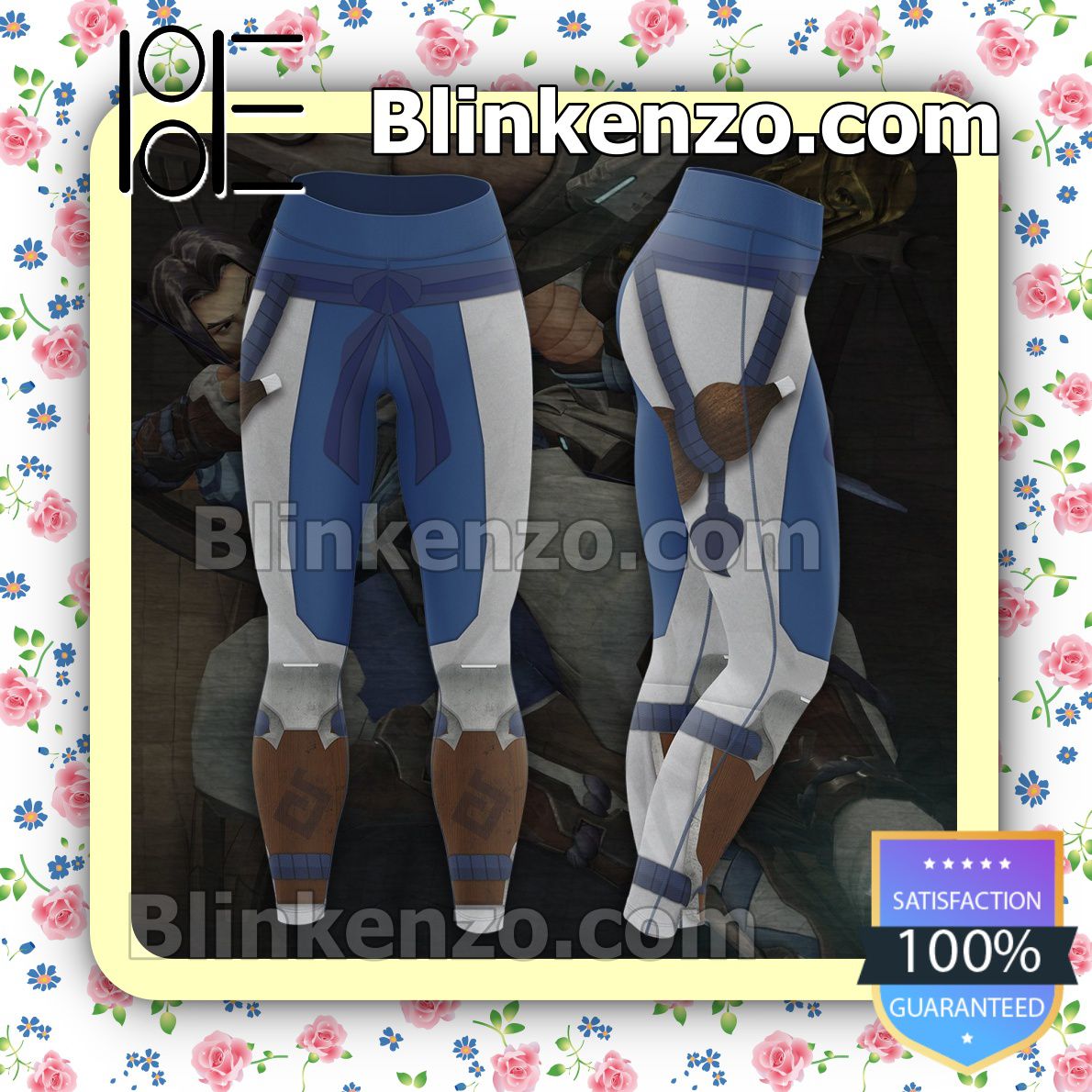 Around Me Young Master Hanzo Overwatch Workout Leggings