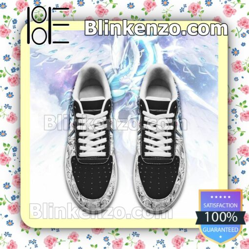 Yugioh Blue Eyes White Dragon Yu Gi Oh Anime Nike Air Force Sneakers a