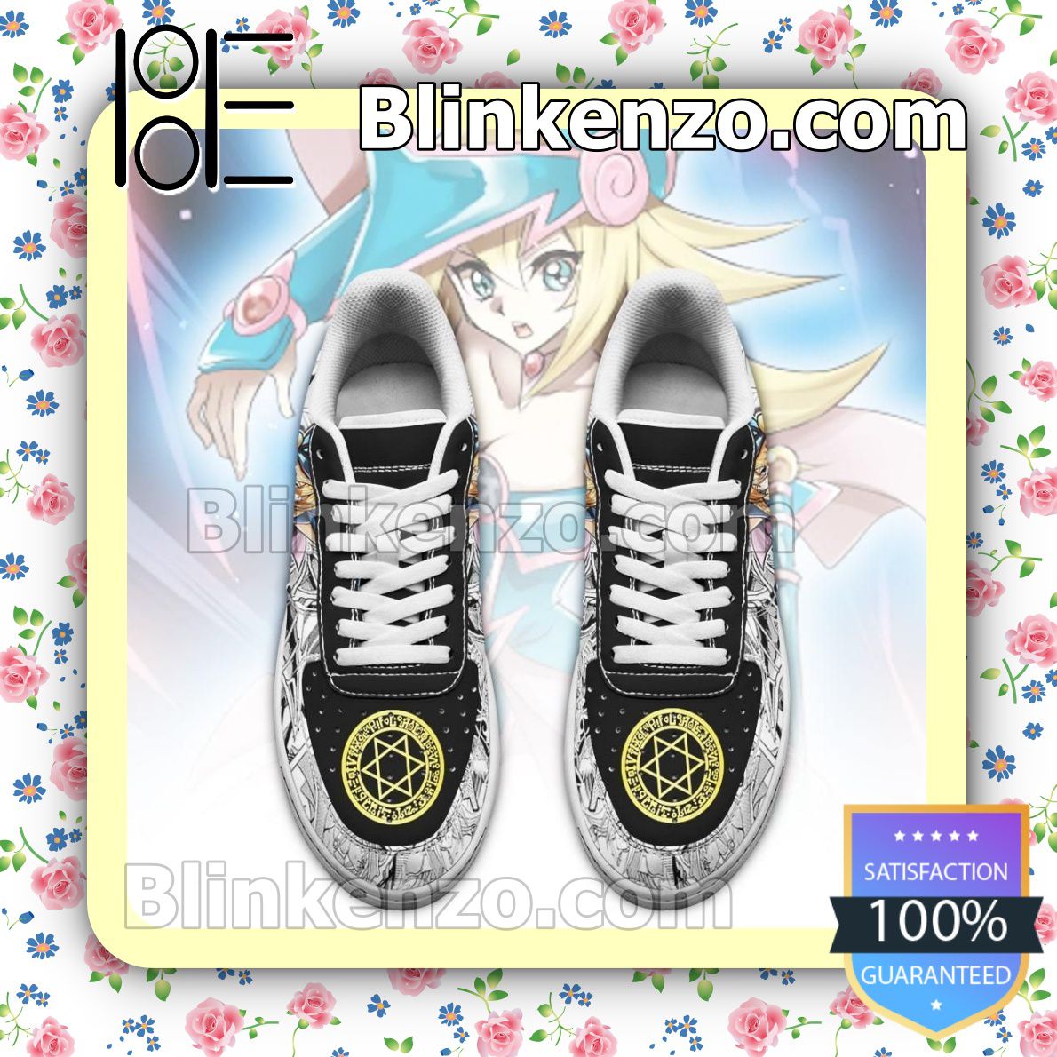 Great artwork! Yugioh Dark Magician Girl Yu Gi Oh Anime Nike Air Force Sneakers