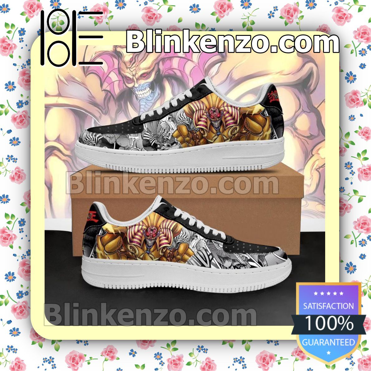 Gorgeous Yugioh Exodia the Forbidden One Main Card Anime Nike Air Force Sneakers