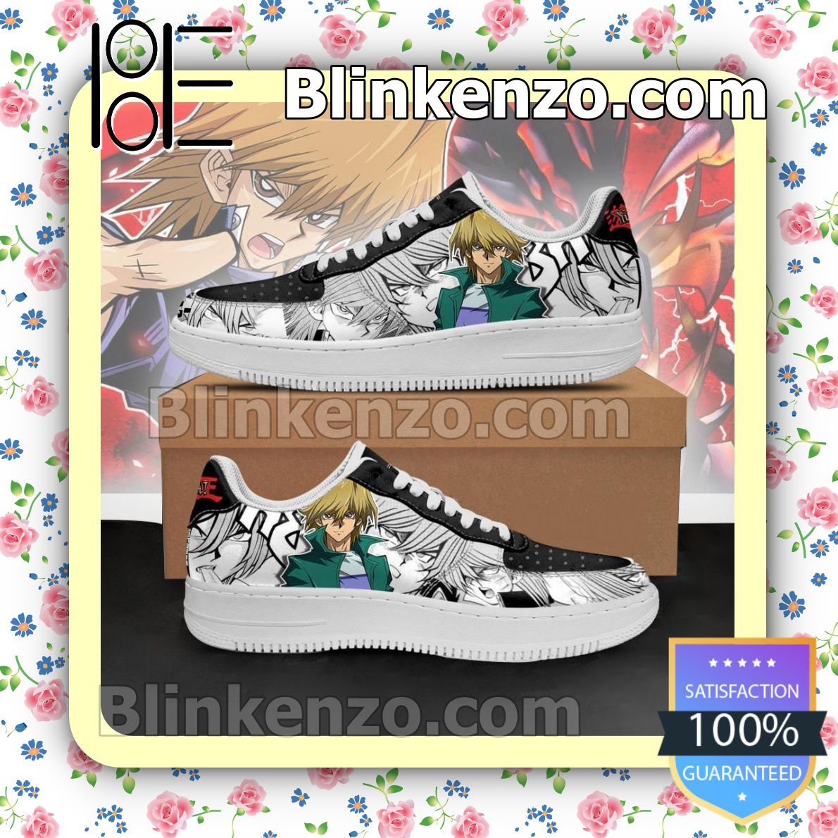 Best Gift Yugioh Joey Wheeler Yu Gi Oh Anime Nike Air Force Sneakers