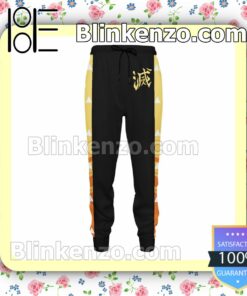 Zenitsu Agatsuma Demon Slayer Anime Stripe Black Gift For Family Joggers b