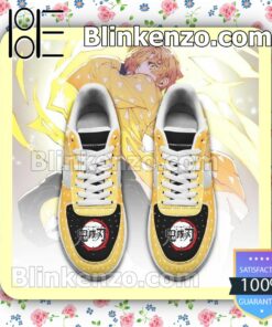 Zenitsu Demon Slayer Anime Nike Air Force Sneakers a