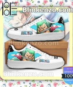 Zoro One Piece Anime Nike Air Force Sneakers