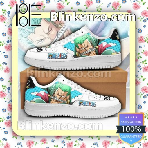 Zoro One Piece Anime Nike Air Force Sneakers