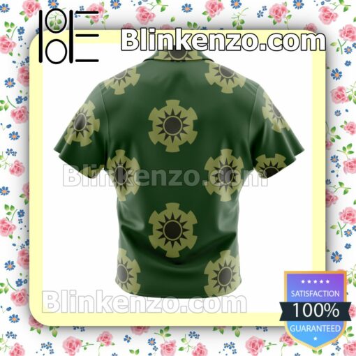 Zoro's Wano Pattern One Piece Summer Beach Vacation Shirt a