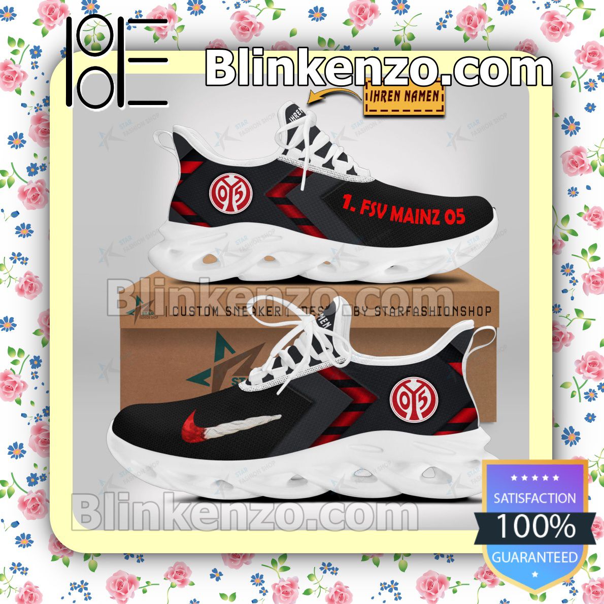 All Over Print 1. FSV Mainz 05 Go Walk Sports Sneaker