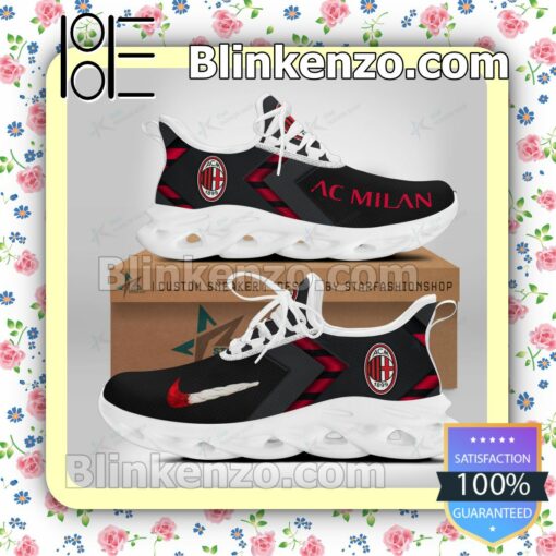 AC Milan Logo Print Sports Sneaker b